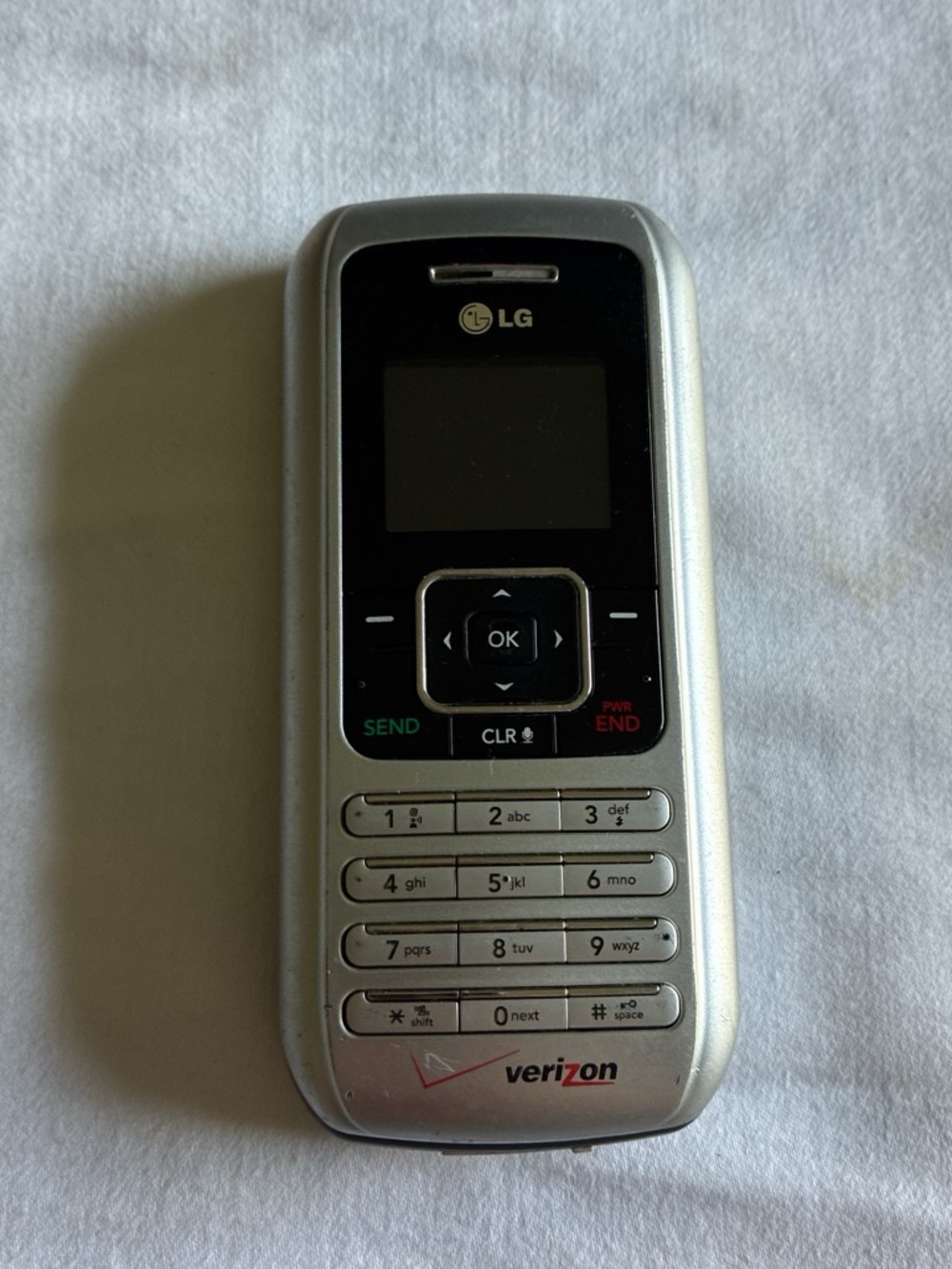 Untested LG Silver and Black Candybar Feature Phone Untested